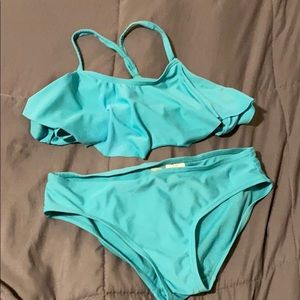 Kids blue bathing suit